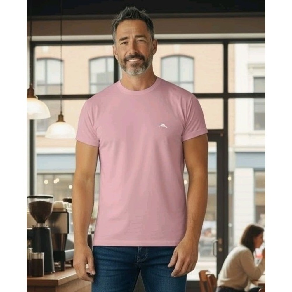Tommy Bahama Men's T-Shirt Marlin Logo Pima Cotton Preppy Minimalist Casual Wear